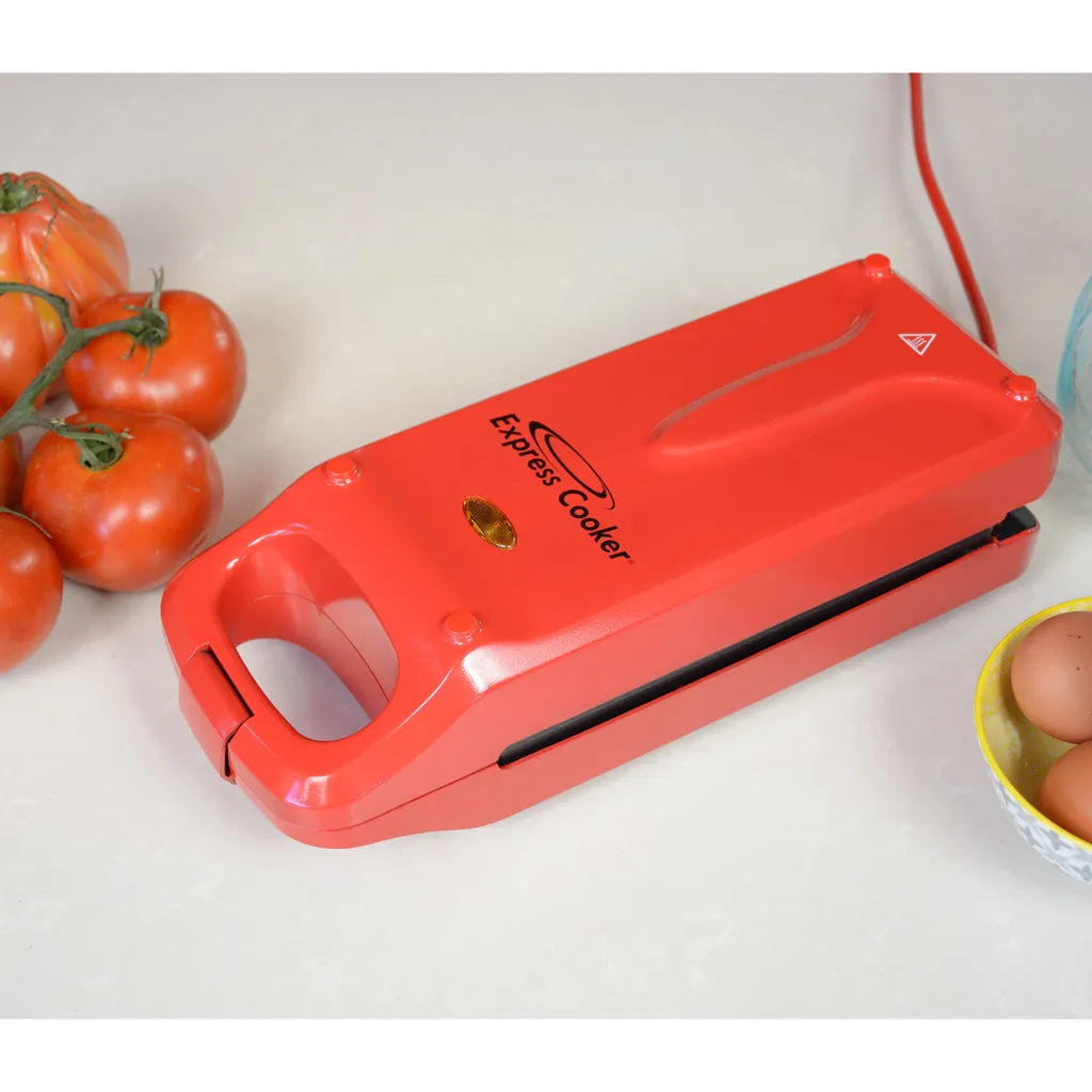 ISL GmbH Express Cooker® Multi-Grill Mit Wendefunktion, 3 In1-Toasten-Backen-Braten, Anti-Haft Beschichtung, 800 Watt, Rot - Original Aus Der TV Werbung 3 ISL GmbH Express Cooker® Multi-Grill Mit Wendefunktion, 3 In1-Toasten-Backen-Braten, Anti-Haft Beschichtung, 800 Watt, Rot - Original Aus Der TV Werbung – Bild 3