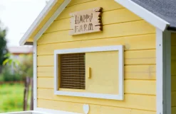 Dehner Hühnerstall Happy Farm Miami, Mit Freigehege, 158.5 X 337 X 145.8 Cm, Holz/Filz, Gelb/weiß -Garten- & Gewächshäuser Geschäft eabe67859fdb56392bfcdfdcd39d9574