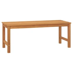 VidaXL Gartenbank 114 Cm Massivholz Teak