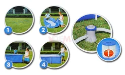 Bestway Steel Pro™ Pool Set 400x211x81 Cm, Stahlrahmenpool-Set Mit Filterpumpe -Garten- & Gewächshäuser Geschäft eb0e6decbf2dd7e15537c96489fe2513