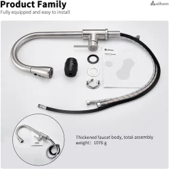 Homelody Wasserhahn Küche 360° Küchenarmatur Mit Ausziehbarer Brause Spültischarmatur Aus Edelstahl Mischbatterie Küche Mit Dual-Spülbrause 19 Homelody Wasserhahn Küche 360° Küchenarmatur Mit Ausziehbarer Brause Spültischarmatur Aus Edelstahl Mischbatterie Küche Mit Dual-Spülbrause -Garten- & Gewächshäuser Geschäft eb3675654cc888b8a1fd72ceab795a29