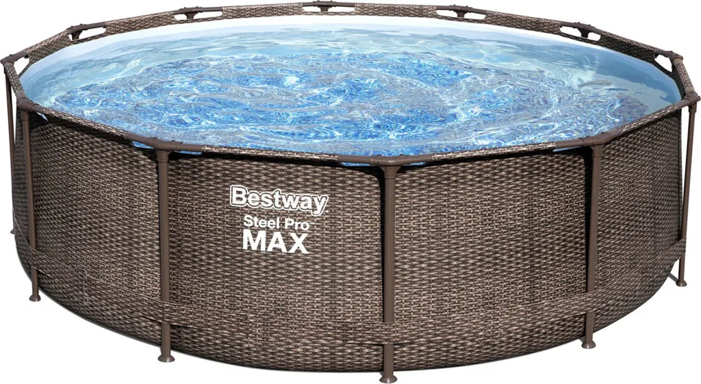 BESTWAY 56709 Steel Pro Max Frame Pool Set Rund Filterpumpe Leiter Braun 366x100 28 BESTWAY 56709 Steel Pro Max Frame Pool Set Rund Filterpumpe Leiter Braun 366x100 – Bild 28