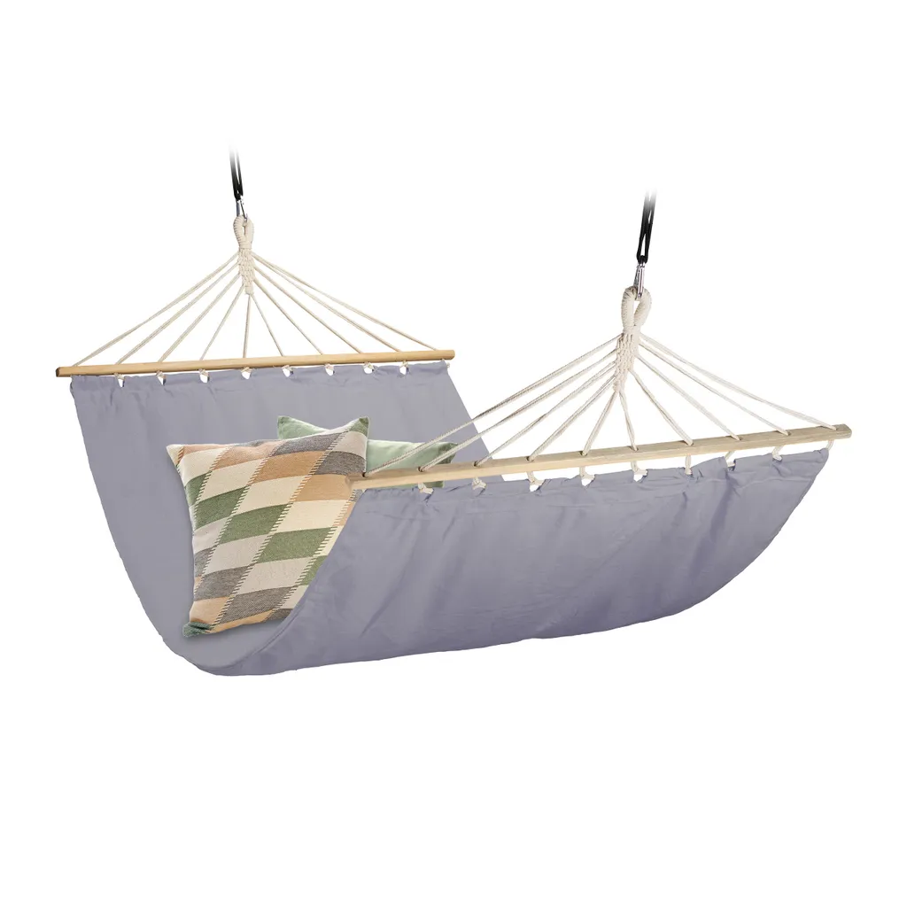 Relaxdays Hängematte Aus Baumwolle 1 Relaxdays Hängematte Aus Baumwolle