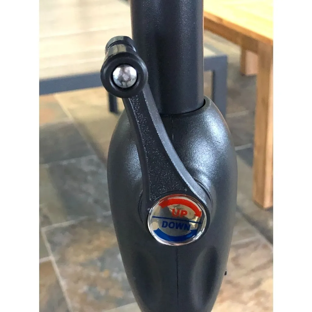 SenS-Line - Sonnenschirm Salou Stock Sonnenschirm - Ø300 Cm - 8-Rippen - Polyester - Anthrazit - Ohne Schirmständer 6 SenS-Line - Sonnenschirm Salou Stock Sonnenschirm - Ø300 Cm - 8-Rippen - Polyester - Anthrazit - Ohne Schirmständer – Bild 6