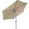 Spetebo (DPD) Aluminium Sonnenschirm Mit Knick Ø 2,5 M - Farbe: Beige (2200)