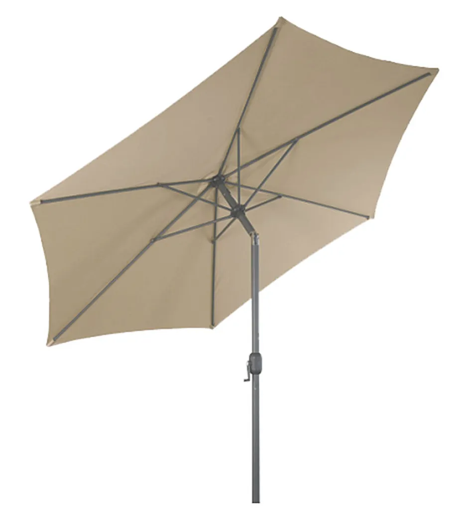Spetebo (DPD) Aluminium Sonnenschirm Mit Knick Ø 2,5 M - Farbe: Beige (2200) 1 Spetebo (DPD) Aluminium Sonnenschirm Mit Knick Ø 2,5 M - Farbe: Beige (2200)