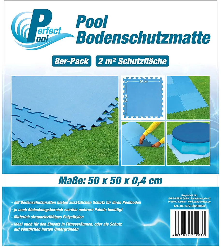 Perfect Pools Perfect Pool Poolmatte Pool Bodenschutzmatte Fitnessmatte BLAU 8er Pack, M-572-20200020 7 Perfect Pools Perfect Pool Poolmatte Pool Bodenschutzmatte Fitnessmatte BLAU 8er Pack, M-572-20200020 – Bild 7