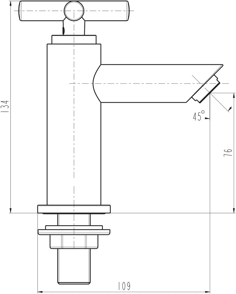 Schütte Standventil MATAO Für Kaltwasser Mit Kreuzgriff Chrom 37956 3 Schütte Standventil MATAO Für Kaltwasser Mit Kreuzgriff Chrom 37956 – Bild 3