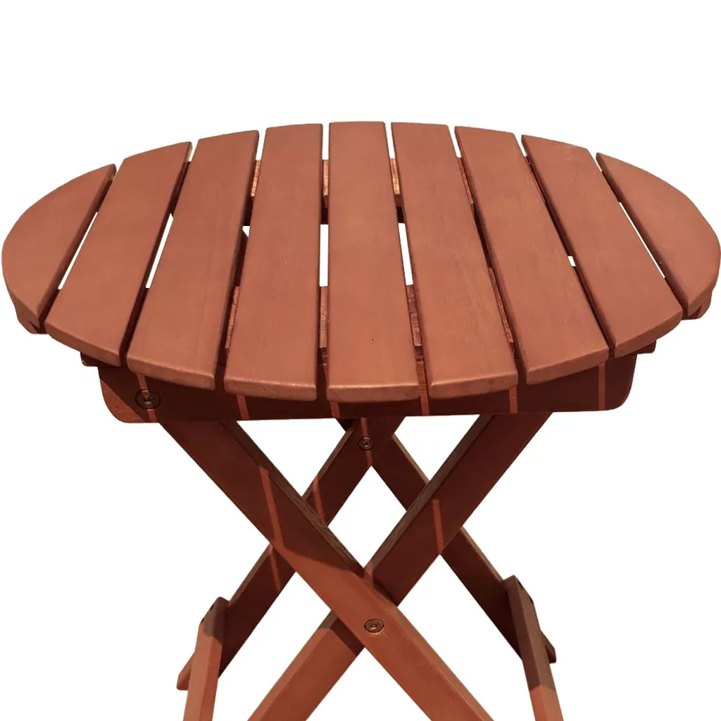 Garden Pleasure Gartentisch Balkon Klapptisch Holztisch Beistelltisch Tisch Rund 3 Garden Pleasure Gartentisch Balkon Klapptisch Holztisch Beistelltisch Tisch Rund – Bild 3