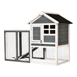 Lovupet Hühnerstall Kaninchenstall Hühnerhaus 2 Ebenen Outdoor Wetterfest 2020EY -Garten- & Gewächshäuser Geschäft ecd0b64138504f6e241fbc078d2b048c
