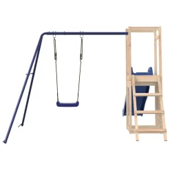 VidaXL Spielturm Mit Rutsche Schaukel Kletterwand Massivholz Kiefer -Garten- & Gewächshäuser Geschäft ecd79b3ddc005eb41d8a808797ede827