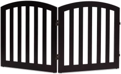 COSTWAY 2-teiliges Absperrgitter Hunde, Schutzgitter Holz Klappbar, Treppengitter Hundeabsperrgitter Türschutzgitter, Braun -Garten- & Gewächshäuser Geschäft ecdaf1b5b4b265bcd1d63e7fd70d1986