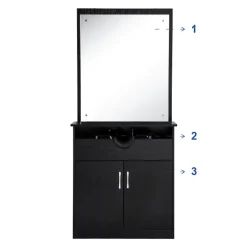 Barberpub Friseur Waschtisch Friseurwaschplatz 3130BK, Mit Waschbecken, Mit Wandspiegel, Mit Unterschrank 80 Cm, Friseur Salon SPA Friseureinrichtung, MFC+PVC, Schwarz, 47,5 X 84 X 169 Cm 16 Barberpub Friseur Waschtisch Friseurwaschplatz 3130BK, Mit Waschbecken, Mit Wandspiegel, Mit Unterschrank 80 Cm, Friseur Salon SPA Friseureinrichtung, MFC+PVC, Schwarz, 47,5 X 84 X 169 Cm -Garten- & Gewächshäuser Geschäft ecea55c31ffc3ddc4e65d8a298649268