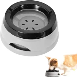 YisibaihTao 750ml Hunde Wassernapf Für Reisen, Abnehmbarer Auslaufsicherer, Spritzwassergeschützter Napf Für Hunde Und Katzen Unterwegs, Grau