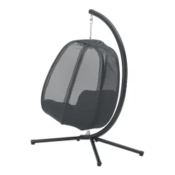 En.casa Hängesessel Abegondo Mit Gestell Und Kissen Indoor Outdoor Max. 120 Kg Hängekorb Hängestuhl Für Innen- Und Außen Stahlgestell Dunkelgrau -Garten- & Gewächshäuser Geschäft ed305bc69e57cbd66bd184b881a9b80d