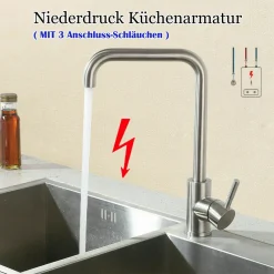 Lonheo Niederdruck Küche Wasserhahn, 360° Küchenarmatur, Mischbatterie, Spültischarmatur Für Durchlauferhitzer, Mit 3 Anschlussschläuchen 17 Lonheo Niederdruck Küche Wasserhahn, 360° Küchenarmatur, Mischbatterie, Spültischarmatur Für Durchlauferhitzer, Mit 3 Anschlussschläuchen -Garten- & Gewächshäuser Geschäft ed5a85536f411420dc106af1e01d45cc