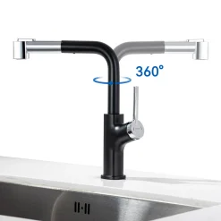 Lonheo Hochdruck Küchenarmatur Ausziehbar 360° Drehbar Wasserhahn Mischbatterie Küche Mit Quadratischem Brausekopf, Küchenwasserhahn Spültischarmatur -Garten- & Gewächshäuser Geschäft ed91fcf0bb643564a864304bfd7c449e