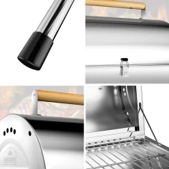 Deuba Tischgrill Campinggrill Klappgrill Edelstahl Tragbar Klappbar BBQ Holzkohlegrill -Garten- & Gewächshäuser Geschäft ed9c041ce5f8f6ee502836e8a8d143ce