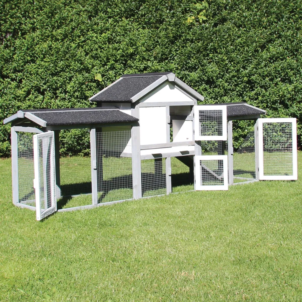 Zoo-XXL Kaninchenstall Picasso - Grau/weiß 5 Zoo-XXL Kaninchenstall Picasso - Grau/weiß – Bild 5