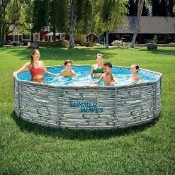 Summer Waves Rundpool Steinoptik, Ø 305 X 76 Cm -Garten- & Gewächshäuser Geschäft edb3d6f65a482dbde6c8349b79782137