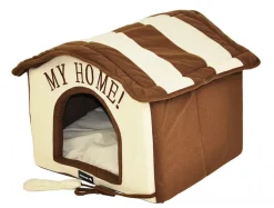 Nanook Hundehöhle Katzenhöhle Tabou Braun Weiß 46 Cm Mit Reißverschluss