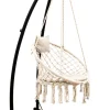 Amanka Hängestuhlgestell Mit Makramee Hängesessel 215cm Boho Hängestuhl Bis 120kg Beige