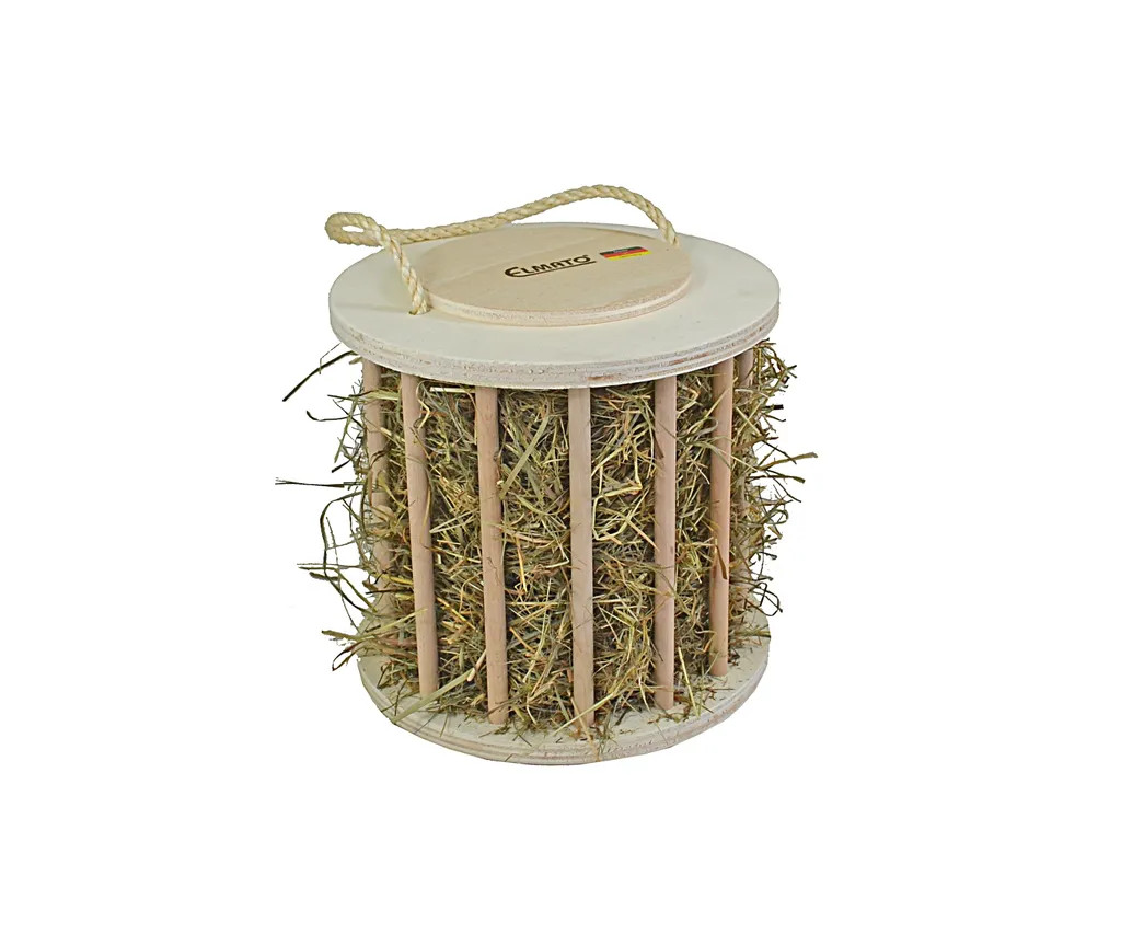 Elmato 12812 Heutrommel Heuraufe Futterraufe Für Zwerghasen,Meerschweinchen,Hamster Mit Schnur,23cm 2 Elmato 12812 Heutrommel Heuraufe Futterraufe Für Zwerghasen,Meerschweinchen,Hamster Mit Schnur,23cm – Bild 2