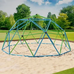 Veska Klettergerüst 305x305x155cm DomeClimber Kinder Kletterkuppel Geodome 10FT - Blau/grün