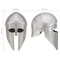 VidaXL Griechischer Krieger-Helm Antik Replik Für LARP Silbern Stahl -Garten- & Gewächshäuser Geschäft eed3d8a991a0b7dd53742773e2deb199