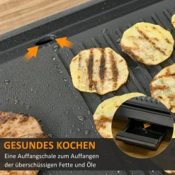 HOMCOM OMCOM Elektrogrill Tischgrill Elektrisch Mit Regelbarer Thermostat Antihaftbeschichtete Grillplatte 1600 W BBQ Indoor-Grill Teppanyaki Mit Abtropfschale 53,5 X 31 X 8 Cm 14 HOMCOM OMCOM Elektrogrill Tischgrill Elektrisch Mit Regelbarer Thermostat Antihaftbeschichtete Grillplatte 1600 W BBQ Indoor-Grill Teppanyaki Mit Abtropfschale 53,5 X 31 X 8 Cm -Garten- & Gewächshäuser Geschäft ef043658ba21e0935c012e5b8b4c476e