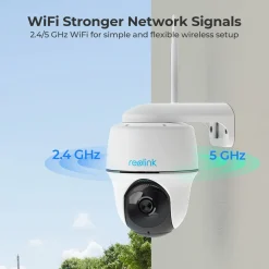 Reolink 4MP 355°/140° PTZ Überwachungskamera Aussen Akku Mit 2,4&5GHz WLAN, Smarte PIR Erkennung, 2-Wege-Audio, Arbeitet Mit Alexa/Google Assistant, Argus PT 4MP, Weiß -Garten- & Gewächshäuser Geschäft ef2570cc4502e6d6ff2162d7381e9262 2
