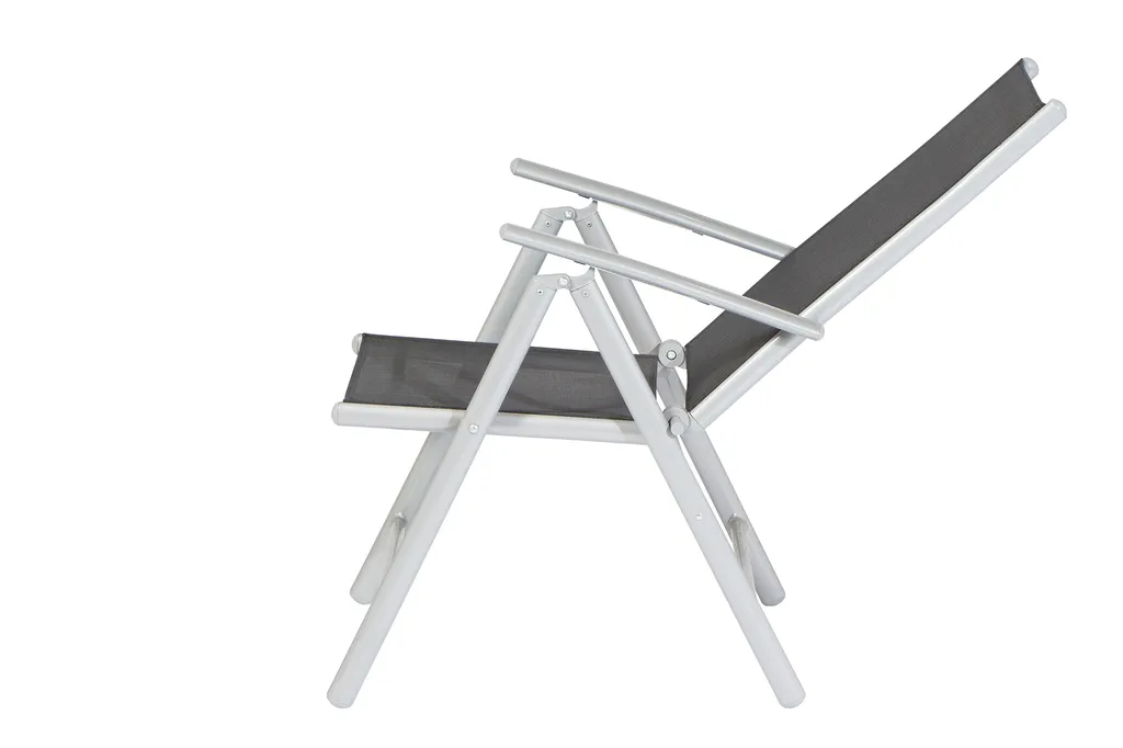 Siena Garden Saturn Klappsessel 2er Set, Gestell Aluminium In Silber, Fläche Textilbezug In Schwarz 8 Siena Garden Saturn Klappsessel 2er Set, Gestell Aluminium In Silber, Fläche Textilbezug In Schwarz – Bild 8