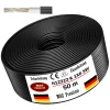 MAS-Premium 50m Solarleitung Solarkabel H1Z2Z2-K 6 Mm² Schwarz Photovoltaik Halogenfrei