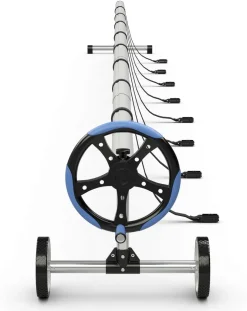 COSTWAY Aufrollvorrichtung 1,3-5,5m Pool Aufroller Fahrbar Aufrollsystem Inkl. Befestigungsbänder Poolabdeckung Aufroller Edelstahl Solarfolie Stange -Garten- & Gewächshäuser Geschäft ef7f818bf33aab39dcc4fc6ec32cff95