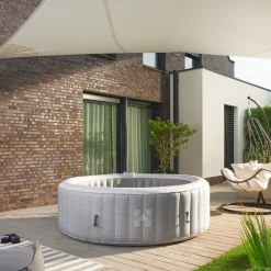 HOME DELUXE - Outdoor Whirlpool SPLASH Beton Aufblasbarer Whirlpool