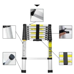 Wolketon 4.4M Alu Teleskopleiter, Multifunktionsleiter Schiebeleiter Hohe Sicherheit, Haushaltsleiter 150 Kg Belastbarkeit, Fuer Garten Innen Aussenbereich 8 Wolketon 4.4M Alu Teleskopleiter, Multifunktionsleiter Schiebeleiter Hohe Sicherheit, Haushaltsleiter 150 Kg Belastbarkeit, Fuer Garten Innen Aussenbereich -Garten- & Gewächshäuser Geschäft f04964922a21c0059ab5bb5c18901f80