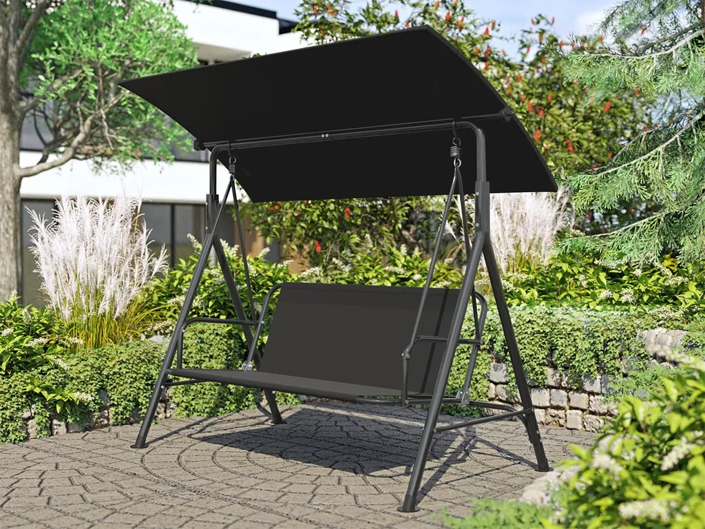 Mirjan24 Gartenschaukel Hosaya, Terrase, Gartenmöbel Terrasemöbel, Hollywoodschaukeln (Farbe: Grau) 1 Mirjan24 Gartenschaukel Hosaya, Terrase, Gartenmöbel Terrasemöbel, Hollywoodschaukeln (Farbe: Grau)