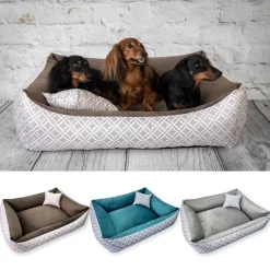 4L Textil OTTO Kuscheliges Hundebett Bezug Abnehmbar Und Waschbar Hundekorb Mittelgroße Hunde Hundekissen Flauschig Hundekörbchen Hundesofa (80x60 Cm, Boho 01) -Garten- & Gewächshäuser Geschäft f063c70cf9ed5753c729447efce1b3ab
