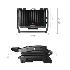Monzana Kontaktgrill Antihaftbeschichtete Grillplatten Herausnehmbare Auffangschale Cool-Touch-Griff 1500 W Panini Toaster Grill Sandwichmaker Schwarz -Garten- & Gewächshäuser Geschäft f06c564891ce64742e0cbad40861d636