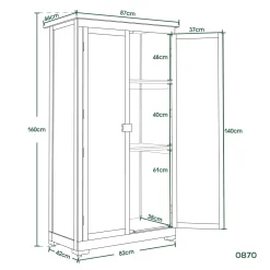 MCombo Gartenschrank Gerätehaus Geräteschuppen Garten Schuppen Schrank Holz 0870 -Garten- & Gewächshäuser Geschäft f0811e7b1ef6bfd9b3af2ab00a48c63b