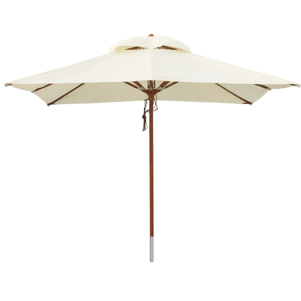 Anndora Sonnenschirm Gartenschirm 3x3m Eckig Natural Winddach UV-Schutz - Ohne Teleskop | Natural 2 1 Anndora Sonnenschirm Gartenschirm 3x3m Eckig Natural Winddach UV-Schutz - Ohne Teleskop | Natural 2