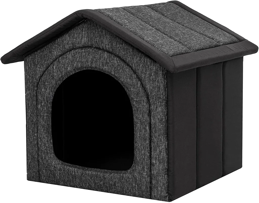 Hobbydog Hundehütte, Hundeecke, Ruhebereich, Zwinger, Tierheim, Hundezwinger, Haustierhütte, Haustierzwinger,Graphit Ökoleinen + Schwarz Oxford, R5: 60 X 70 Cm 1 Hobbydog Hundehütte, Hundeecke, Ruhebereich, Zwinger, Tierheim, Hundezwinger, Haustierhütte, Haustierzwinger,Graphit Ökoleinen + Schwarz Oxford, R5: 60 X 70 Cm