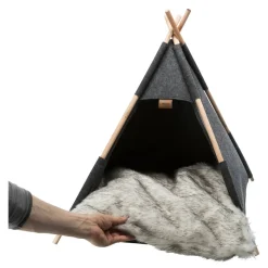 TRIXIE Heimtierbedarf TRIXIE Tierhöhle Filz Tipi 55x65x55 Cm -Garten- & Gewächshäuser Geschäft f0d102378cac64d5fa95f4fbcf06c9af