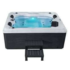 Artsauna Outdoor Whirlpool Oasis – Spa Mit Massagedüsen, LED-Beleuchtung, 2 Filter, Abdeckung, Pumpe, Ausstiegshilfe - Whirlpool Winterfest & Beheizbar -Garten- & Gewächshäuser Geschäft f0dfb3363097e6cc9887948e360652b7