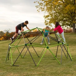 Lifetime Geometrisches Klettergerüst, Kletterkugel "Geodome" Grün / Bronze Ø 335 X 168 Cm -Garten- & Gewächshäuser Geschäft f107ecf151fb97845d8e604d35d9e6ae