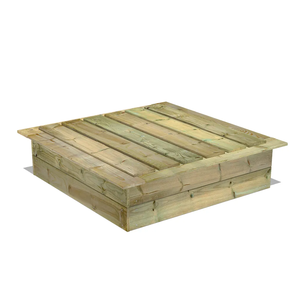 WICKEY King Kong 120 X 120 Cm Sandkasten Mit Deckel Sandkiste Mit Sitzbank Garten Kinder 3 WICKEY King Kong 120 X 120 Cm Sandkasten Mit Deckel Sandkiste Mit Sitzbank Garten Kinder – Bild 3