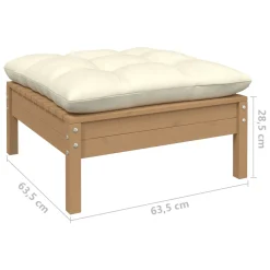 VidaXL 5-tlg. Garten-Lounge-Set Mit Kissen Honigbraun Kiefernholz -Garten- & Gewächshäuser Geschäft f117471ee8766216734e3b9ee46f469c