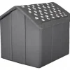 Hobbydog R6 BUDSWL4 Hundehöhle Katzenhöhle Hundebett Katzenbett Grau Mit Pfötchen XL R6: 76 X 72 X 74 Cm