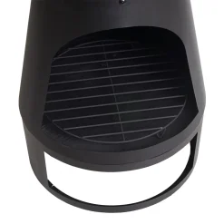 Mendler Gartenofen HWC-K90, Gartenkamin Terrassenkamin Terrassenofen, Schürhaken Feuerstelle 120x43cm Schwarz -Garten- & Gewächshäuser Geschäft f12a5d2d004101a56740d3c7576fec29