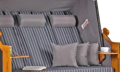 Mr. Deko Strandkorb Ostsee XXL Wacholder PE Schwarz Dessin Royal Anthrazit -Garten- & Gewächshäuser Geschäft f167335611d39594a471eeb9c7eddbd0